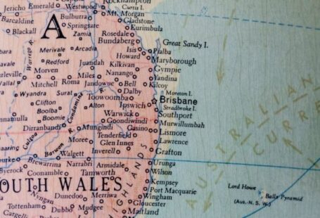 Cartography - A map of australia and the pacific islands